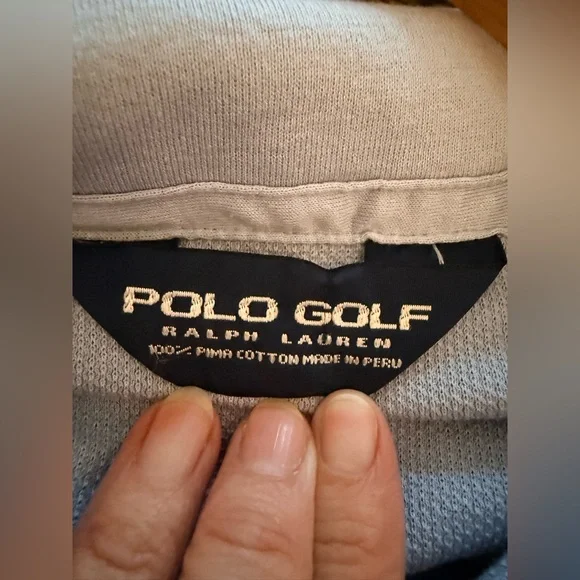 NWOT Ralph Lauren Polo Golf Quarter Zip 100% Pima Cotton XL Blue